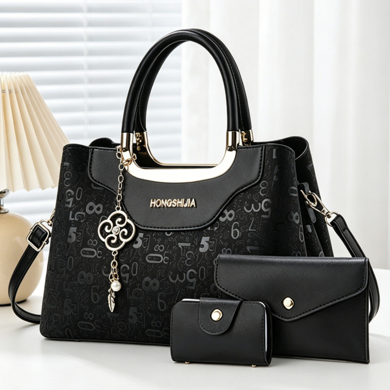 Luxury Bags Women - مجموعة حقائب يد نسائية من 3