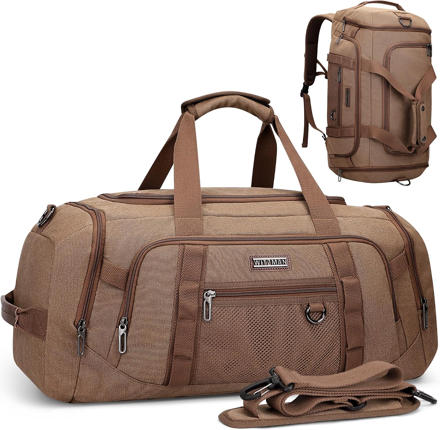 Weekender Bag Duffle - حقيبة سفر قماشية للرجال 3 في