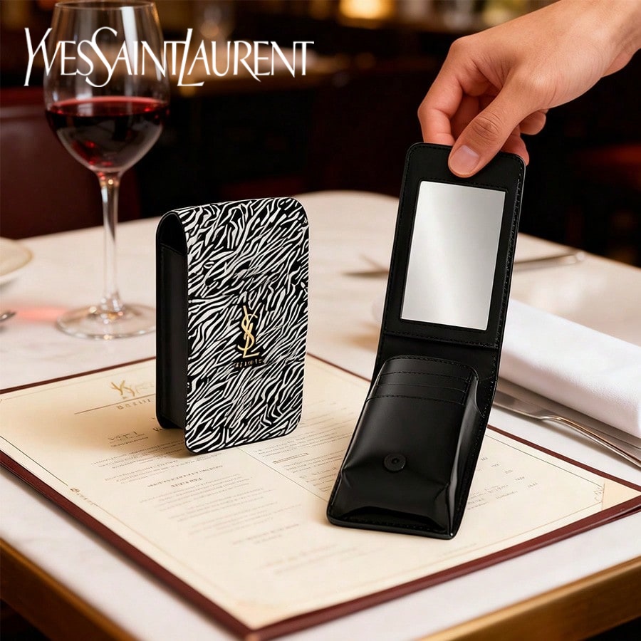 Luxury Designer Bags Ysl - حقيبة تخزين صغيرة محمولة بتصميم زيبرا
