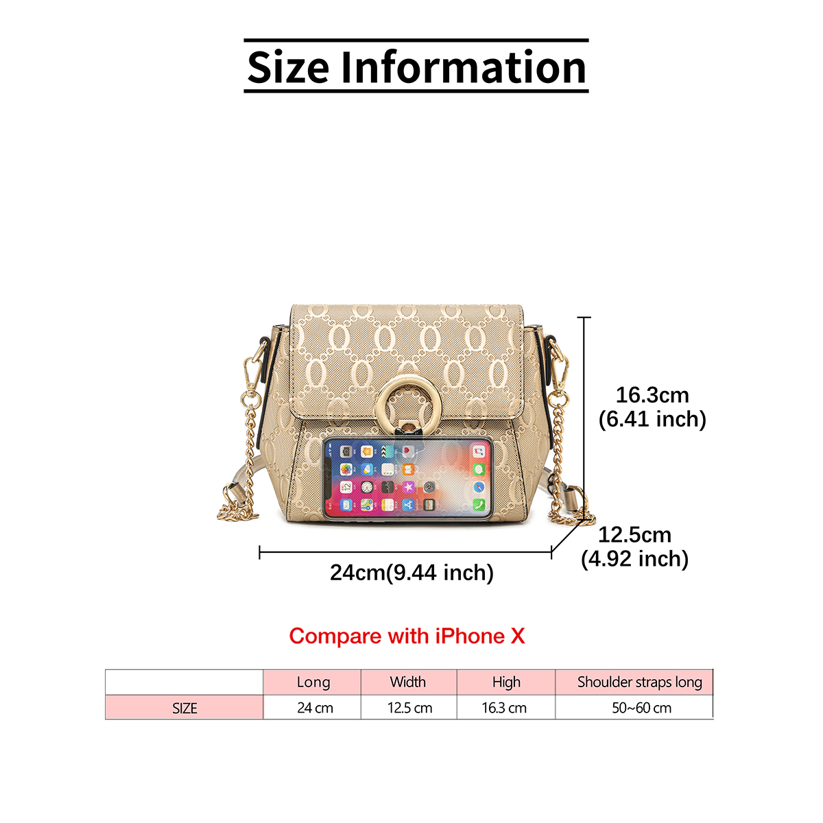 حقيبة كتف نسائية فاخرة من مارك - مراجعة Luxury Bags Gold وسعره