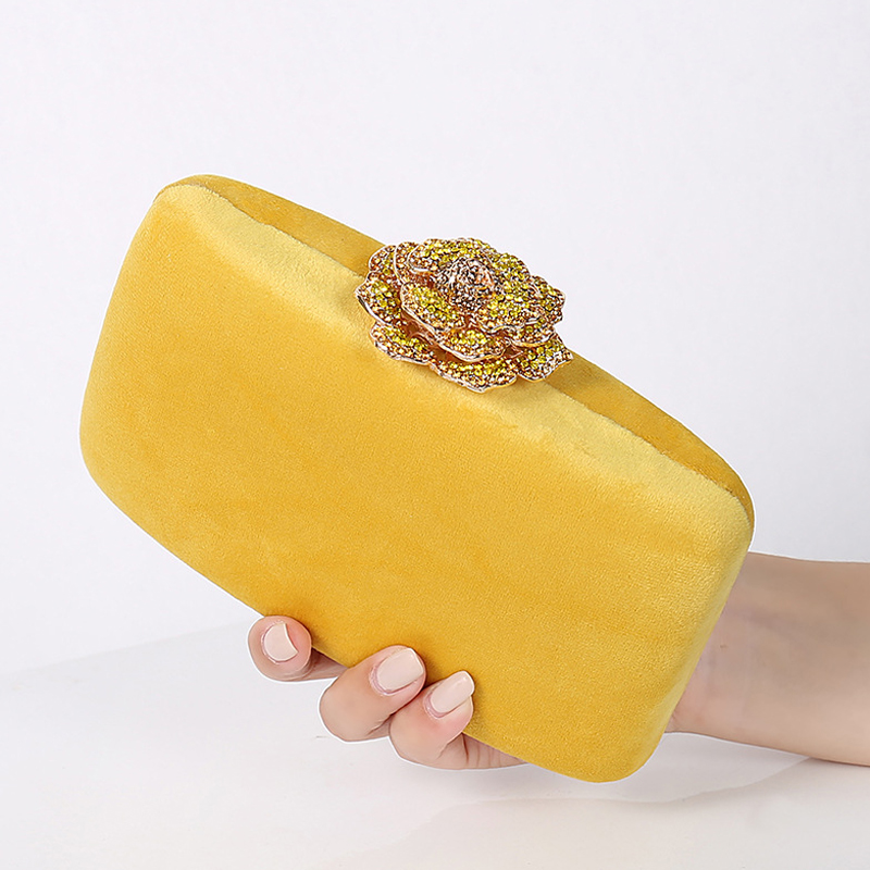 غامض حمل حقيبة الزفاف مخلب الط - مراجعة Luxury Bags Yellow وسعره