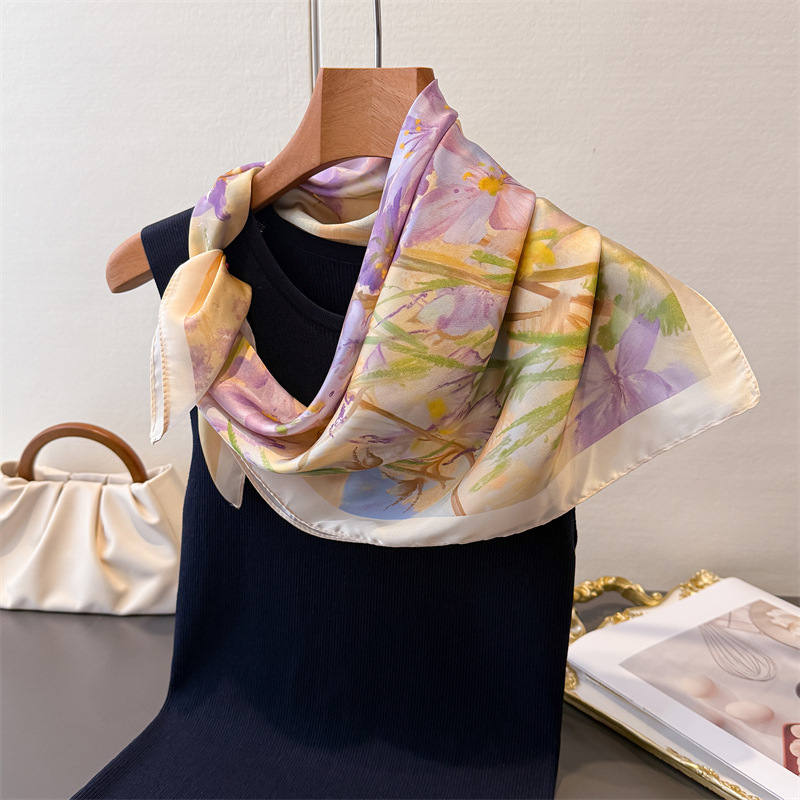 وشاح مربع مقلد للنساء، أوشحة م - مراجعة Luxury Bags Online وسعره