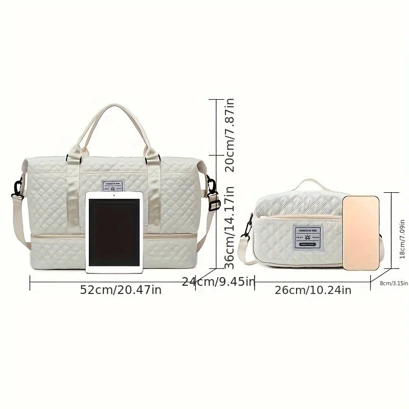 حقيبة سفر كبيرة السعة للرياضة  - مراجعة Weekender Bag Duffle وسعره