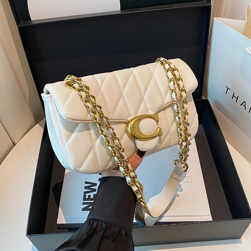 حقيبة كتف نسائية من الجلد المب - مراجعة Luxury Bags Gold وسعره