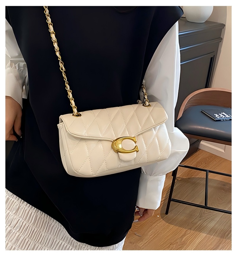 حقيبة كتف نسائية من الجلد المب - مراجعة Luxury Bags Gold وسعره