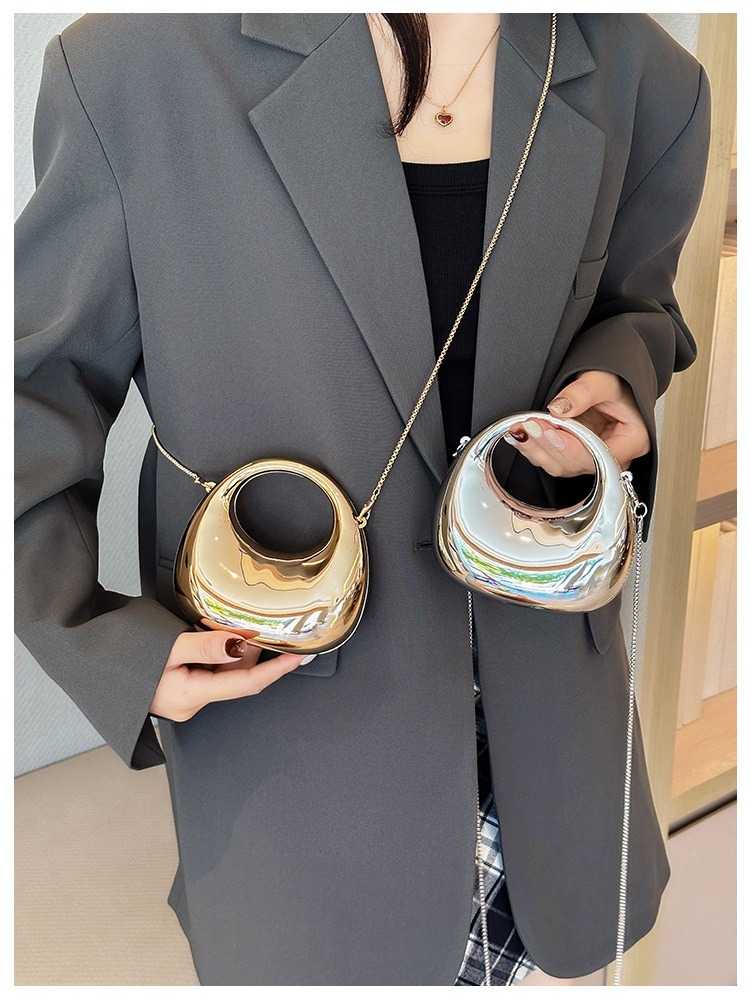 حقيبة سهرة ذهبية صغيرة، محافظ  - مراجعة Luxury Bags Women وسعره