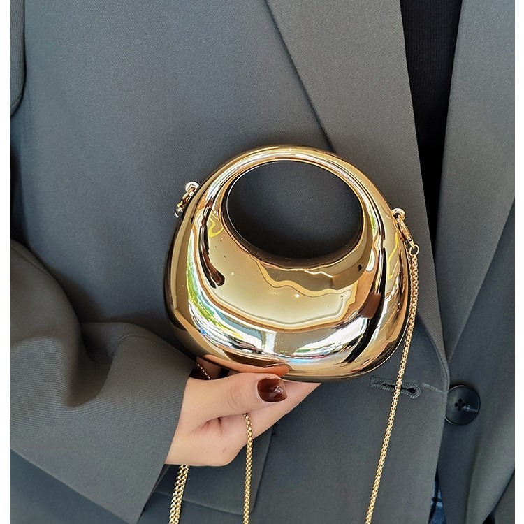 حقيبة سهرة ذهبية صغيرة، محافظ  - مراجعة Luxury Bags Women وسعره