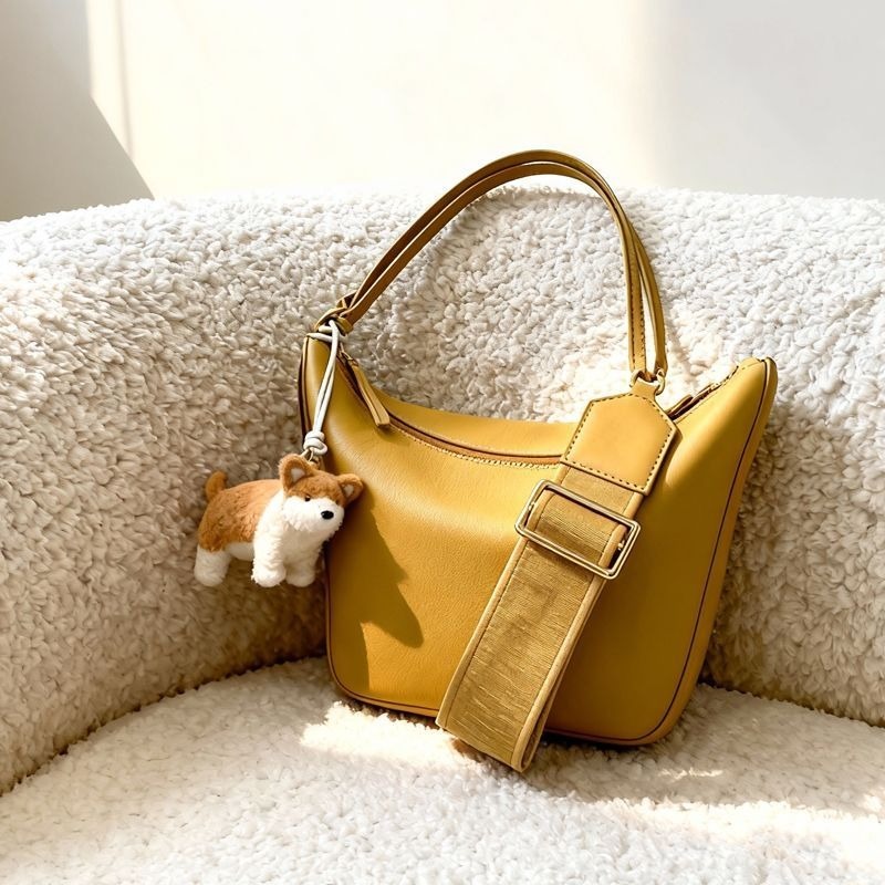 حقيبة كتف نسائية صفراء محمولة  - مراجعة Luxury Bags Yellow وسعره