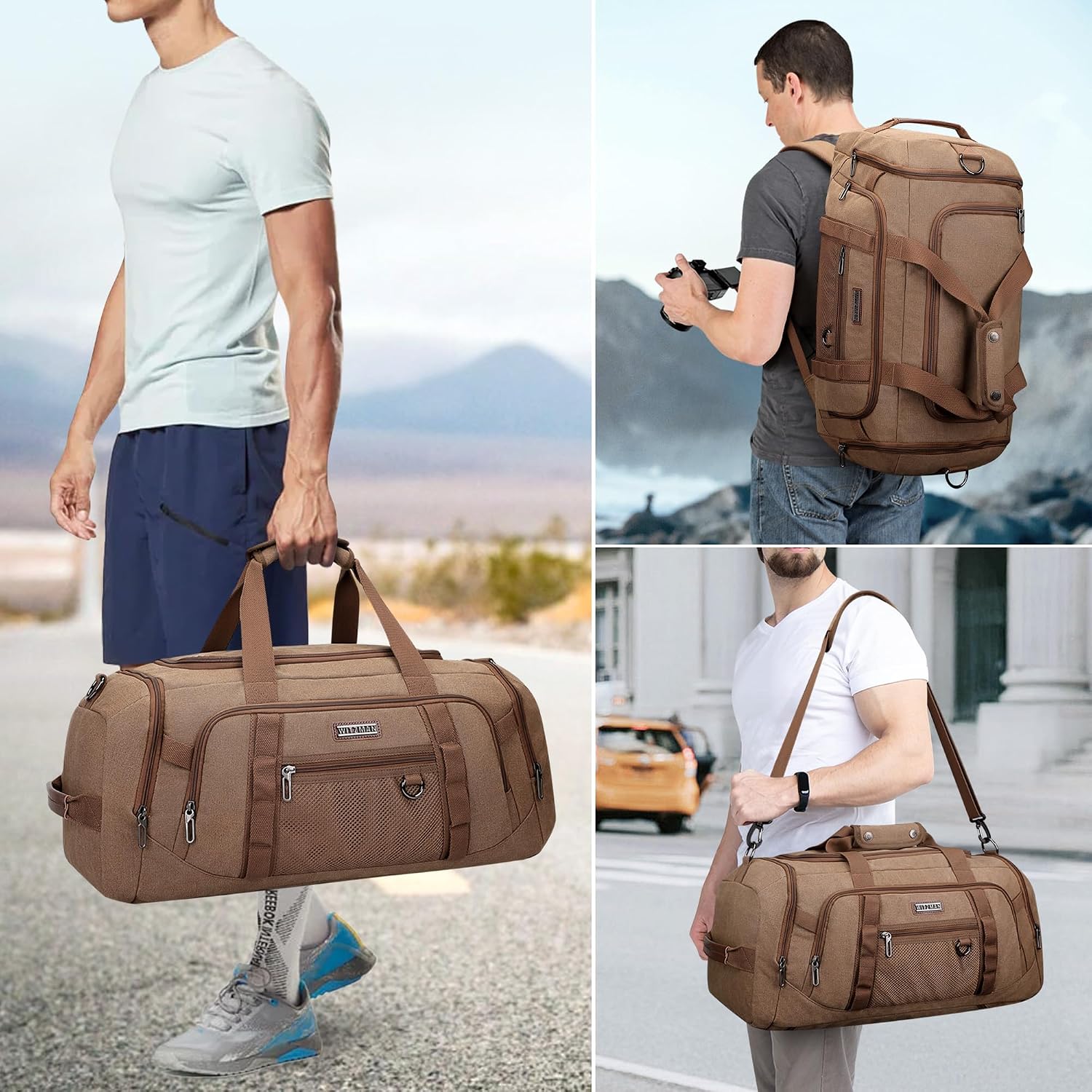 حقيبة سفر قماشية للرجال 3 في 1 - مراجعة Weekender Bag Duffle وسعره