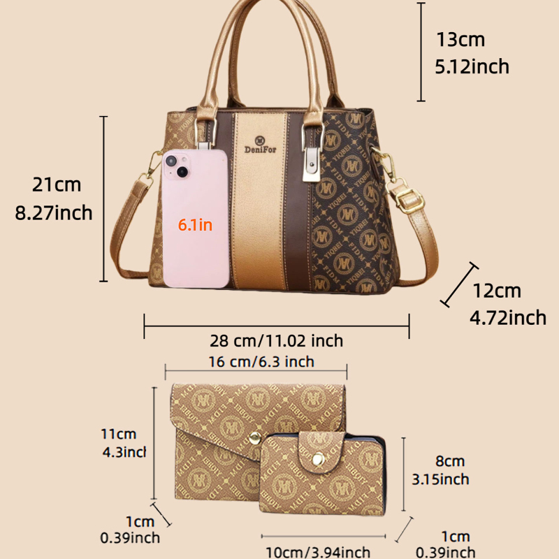 مجموعة من 3 حقائب يد نسائية بت - مراجعة Luxury Bags Women وسعره