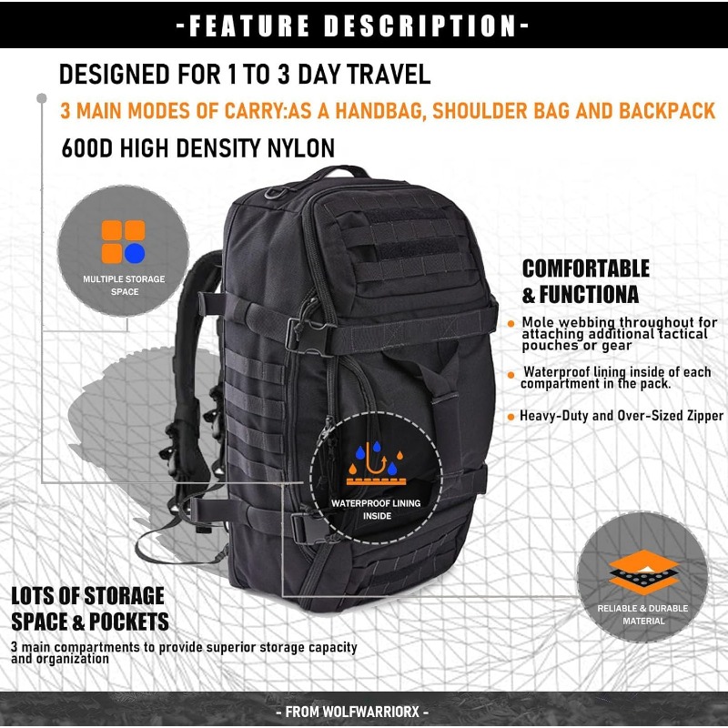 حقيبة سفر رياضية LQARMY سعة 25 - مراجعة Weekender Bag Duffle وسعره