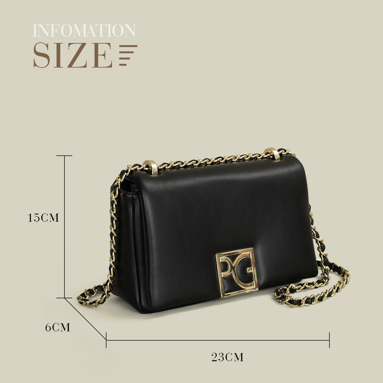 حقيبة نسائية من بي جي، حقيبة ف - مراجعة Luxury Bags Sale وسعره